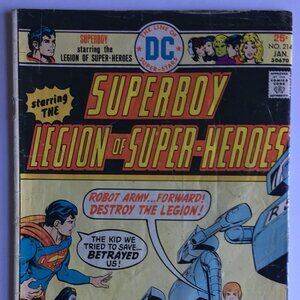 Superboy - The Legion of Super-Heroes #214 (Jan 1976, DC)